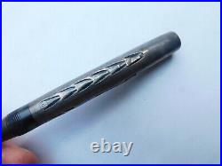 Waterman-Sterling Silver Bayleaf Fountain Pen Barrel-Ca. 1930's