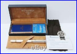 Waterman Sterling Silver Le MAN 100 Fountain Pen in Box, Numbered Edition