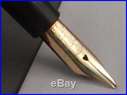 Waterman Vintage 412 Sterling Silver Overlay Eyedropper Pen-flexible fine
