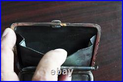 Watrous Silver Co. Vintage Sterling Makeup Coin Purse Compact Mirror Pen Wallet