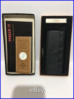 Wow 1965 Sterling Silver Parker 75 Fountain Pen, Box, Instructions
