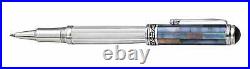 Xezo Maestro 925 SS Black Mother of Pearl and Sterling Silver Rollerball Pen. LE