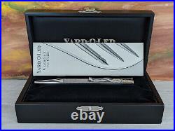 YARD-O-LED Deco 34 Square Barley Sterling Silver 925 Ballpoint Pen
