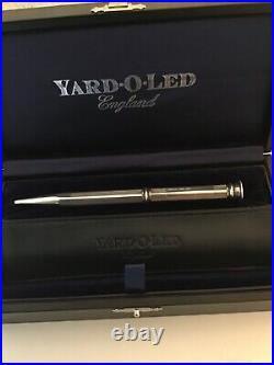YARD-O-LED Regent Hexagonal Barley Sterling Silver Ballpoint Pen Hexo Rare