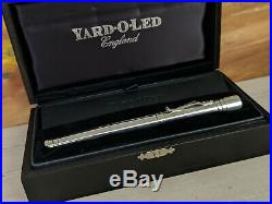 YARD O LED Viceroy Plain Grand Sterling Silver 925 Fountain Pen, EXCELLENT