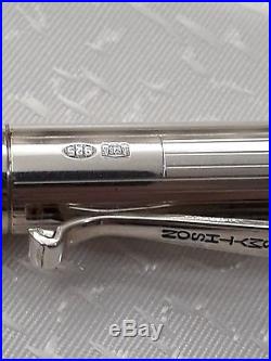 Yard-O-Led Classic Viceroy Sterling Silver Fountain Pen Medium 18ct Gold NIB VGC