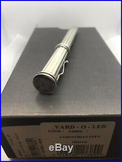 Yard-O-Led Corinthian Silver 925 Fountain Pen Outstanding Condition