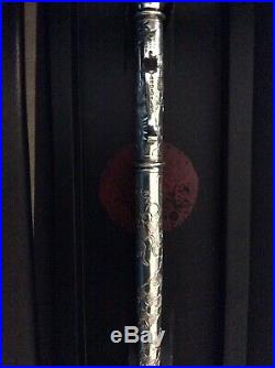 Yard O Led Limited Edition Imperial Dragon Fountain Pen Sterling Silver Nib 18k