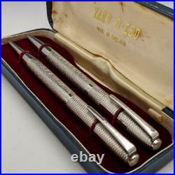 Yard O Led Sterling Silver Mechanical Pencil & Ballpoint Pen 1972 Vintage