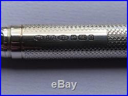 Yard-O-Led Viceroy Barley Sterling Silver Fountain Pen M Brand New