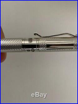 Yard-O-Led Viceroy Barley Sterling Silver Pocket Fountain Pen M Nib, Mint