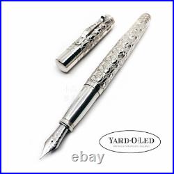 Yard-O-Led Viceroy Grape Grand Victorian Ag925 Sterling Silver 18K Fountain Pen