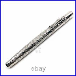 Yard-O-Led Viceroy Grape Grand Victorian Ag925 Sterling Silver 18K Fountain Pen