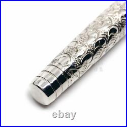 Yard-O-Led Viceroy Grape Grand Victorian Ag925 Sterling Silver 18K Fountain Pen