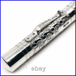 Yard-O-Led Viceroy Grape Grand Victorian Ag925 Sterling Silver 18K Fountain Pen