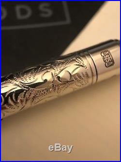 Yard O Led Viceroy Pocket Victorian Sterling Silver Fountain Pen