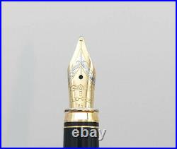 Yard-O-Led Viceroy Sterling Silver Fountain Pen 18k Gold Broad Nib Nr Mint