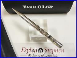 Yard O Led Viceroy sterling silver mechanical pencil + leather pen sleeve