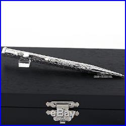 Yard-O-Led Victorian Diplomat Sterling Silver Ballpoint Pen