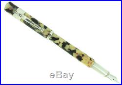 Yard-o-led Astoria Ebony Cream Sterling Silver Fountain Pen Mint Never Inked Nos