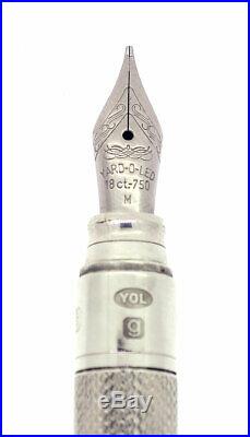 Yard-o-led Viceroy Sterling Silver Barley Pattern Fountain Pen Mint In Box Nos