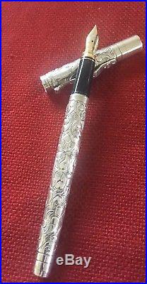 Yard-o-led Vintage Sterling Silver 925 Counting Pen Limited Edition 18k Nib